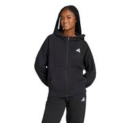 Adidas Sudadera con capucha Future Icons, logo pequeño, cremallera completa, Negro M