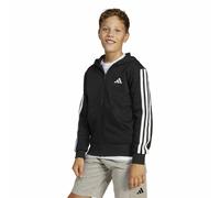 Adidas Sportswear Sudadera con cremallera de felpa cardada. Talla 144/150 cm (11/12 años). Color Negro