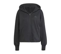 adidas Sudadera con Capucha y Cremallera Completa para Mujer, Color Negro