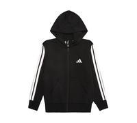 adidas Unisex - Bambini e Ragazzi Essentials Full Zip Hoodie, Black/White, 13-14 Years