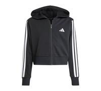 ADIDAS SPORTSWEAR Sudadera con cremallera deportiva 'Essentials' negro / blanco Infantil ADIDAS SPORTSWEAR 128 negro / blanco