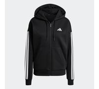 Sudadera con capucha y cremallera Essentials Linear Mujer Talla M. Color Negro