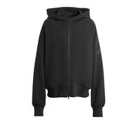 adidas Mujer Soft Lux Full-Zip Hoodie Sweatshirt, Black, XL