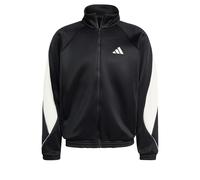 adidas Hombre Stadium Tracktop Sweatshirt, Black/Off White, S