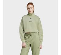 ADIDAS SPORTSWEAR Sudadera cropped SIGNATURE GRAPHIC. Color Verde