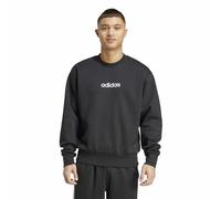 ADIDAS SPORTSWEAR Sudadera de cuello redondo de felpa Essentials Linear. Color Negro