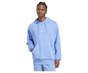 adidas Sportswear - Sudadera Essentials Feelcozy con capucha para hombre, forro polar, Oliva Strata/Negro, talla S, 3XL