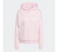 adidas Mujer Essentials Small Logo Feel Cozy Hoodie, Clear Pink/White, M