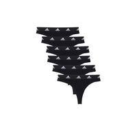 Adidas Tanga/String Mujer Slip de Algodón 9 Paquete Negro Gris Blanco