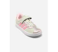 adidas Unisex niños VL Court 3.0 Shoes Children, Linen Green/Bliss Pink/Clear Pink, 35 EU