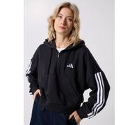 Sudadera adidas 3 Bandas French Terry Qz Hd Mujer Negro/Blanco XS