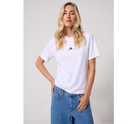 Adidas Camiseta Essentials Small Logo de Algodón Mujer Blanco/Negro XS