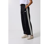 adidas Mujer Stadium 3 Stripes Trackpant Pants, Black/Off White, L