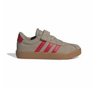 ADIDAS SPORTSWEAR Zapatillas de piel VL Court 3.0. Color marrón claro/rojo