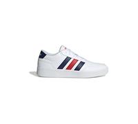 adidas Hombre BREAKNET 3.0 Shoes, FTWR White/Dark Blue/Better Scarlet, 38 2/3 EU