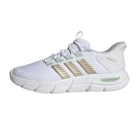 adidas Mujer Cloudfoam Flex Laces Shoes, FTWR White/Cyber Met./Linen Green, 37 1/3 EU