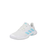 adidas Mujer Courtjam Control Tennis Shoes, Cloud White/Bliss Blue/Cloud White, 36 2/3 EU