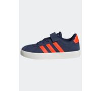 adidas VL Court 3.0 Shoes, Zapatillas Unisex niños, Dark Blue Impact Orange Gold Met, 28 EU