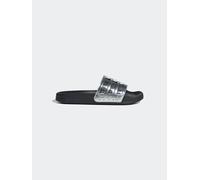 ADIDAS SPORTSWEAR Zapatos abiertos 'ADILETTE' negro / plata, Talla 40,5-41