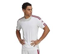 adidas Squadra 21 Jersey Camiseta de Mangas Corta, Hombre, White/Team Power Red, S