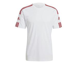 adidas Squadra 21 Jersey, Camiseta de mangas corta Hombre, White / Team Power Red, XS