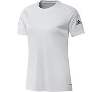 adidas Squadra 21 Jersey, Camiseta de mangas corta Mujer, White/White/Black, L