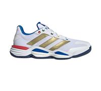 adidas Stabil 16 zapatillas de pista cubierta para hombre | EU 48 in Cloud White/Gold Metallic/Dark Blue