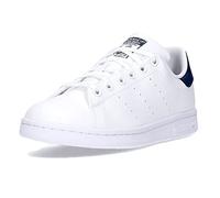 adidas Stan Smith J, Sneaker Unisex niños, Ftwr White Ftwr White Dark Blue, 37 1/3 EU