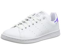 adidas Stan Smith J, Sneaker Unisex niños, Ftwr White Ftwr White Silver Met 521, 37 1/3 EU
