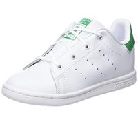 adidas Stan Smith J Zapatillas Unisex Niños, Blanco (Footwear White/footwear White/green 0), 35.5 EU