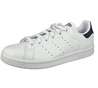 adidas Stan Smith, Zapatillas Unisex Adulto, Blanco Corriendo Blanco Corriendo Blanco Nuevo Azul Marino, 45 1/3 EU