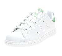 Adidas - Stan Smith, Zapatillas Unisex Niños, Blanco (Footwear White/Footwear White/Green 0), 30 EU
