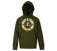 adidas Sudadera con Capucha Combat Sports, Moda, Verde/Oro, Extra-Large