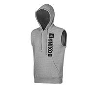 adidas Sudadera con Capucha para Hombre Community Vertical Hoody sin Mangas (1 Unidad), Gris y Negro., S