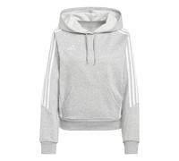 adidas Sudadera con Capucha TIRO24 para Mujer, Gris Medio Jaspeado/Blanco, Talla S