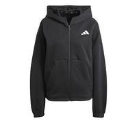 adidas Sudadera con Capucha y Cremallera Completa con Logotipo pequeño de Future Icons, Talla 2XS, Color Negro