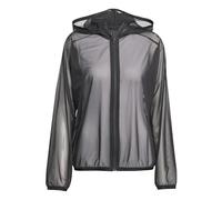 adidas Sudadera con Capucha y Cremallera Completa de Malla Suave para Mujer, Talla L, Color Negro