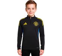 Adidas - Sudadera Manchester United Training 2025-2026 Niño, Unisex, Black-Hi-Res Blue-Tribe Yellow, 140 cm