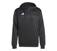 adidas Sudadera para hombre, negro/blanco, XL