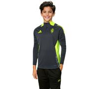 Adidas - Sudadera Real Zaragoza Training 2024-2025 Entrenadores Niño, Unisex, Grey Six, 140 cm