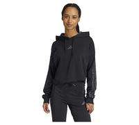 adidas Essentials 3-Stripes Print French Terry Hoodie Sudaderas, Negro, L para Mujer