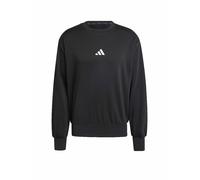 adidas Uomo Essentials FEELCOZY Fleece Sweatshirt, Black/White, M