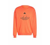 adidas Hombre Brand Love French Terry Sweatshirt, Bright Red, L