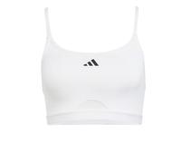 Adidas Sujetador Deportivo Aeroreact para Mujer, Soporte Ligero, XLAB, Blanco