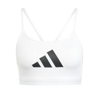 adidas Sujetador gráfico Aeroreact para Mujer, Blanco, S