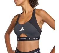 Adidas - Sujetador Techfit Cb Medium-Support Mujer, Mujer, black-carbon, S