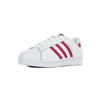 Adidas Superstar Foundation, Zapatillas Unisex Infantil, Blanco / Fucsia, 38 2/3 EU