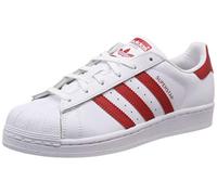 adidas Superstar J, Zapatillas Bajas Unisex niños, White Scarlet Scarlet, 35.5 EU