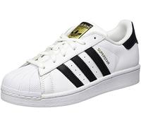 Adidas Superstar - Tenis elásticos Unisex para niños, Núcleo Blanco, Negro y Blanco, 39 2/3 EU