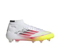adidas Tacos de fútbol F50 Elite Mid Firm Ground para mujer, color blanco